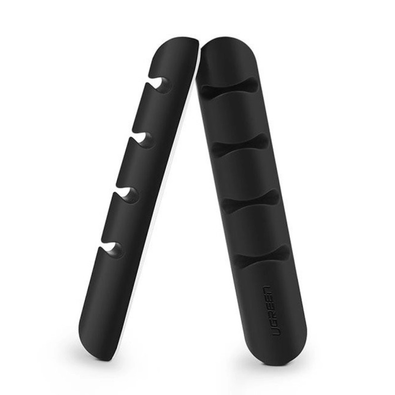 UGREEN organizator kablova, 4 utora, crni (2 kom./pak.)