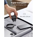 UGREEN zidni punjač 25W, USB-C, PD3.0/QC4.0, crni + USB-C/USB-C kabel 2.0m