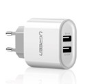 UGREEN zidni punjač 17W, 2×USB-A, bijeli
