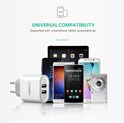 UGREEN zidni punjač 17W, 2×USB-A, bijeli