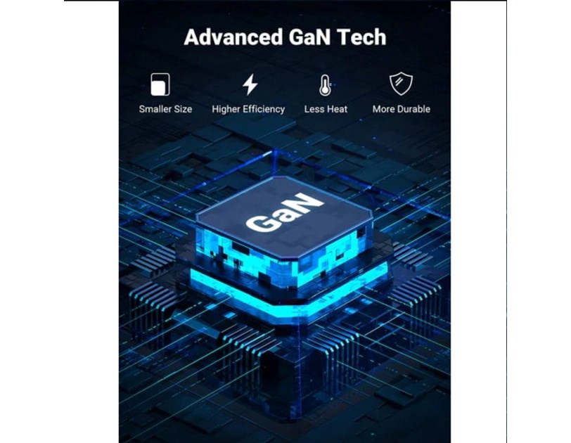UGREEN GaN Tech zidni punjač 65W, 1×USB-A/3×USB-C, PD3.0/QC4.0+, crni