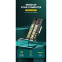 UGREEN kontroler SATA PCI-E, M.2 M-Key NVMe, M.2 Bkey NVMe