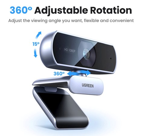 UGREEN CM678 Web kamera, Full HD 1080p, HD, crna