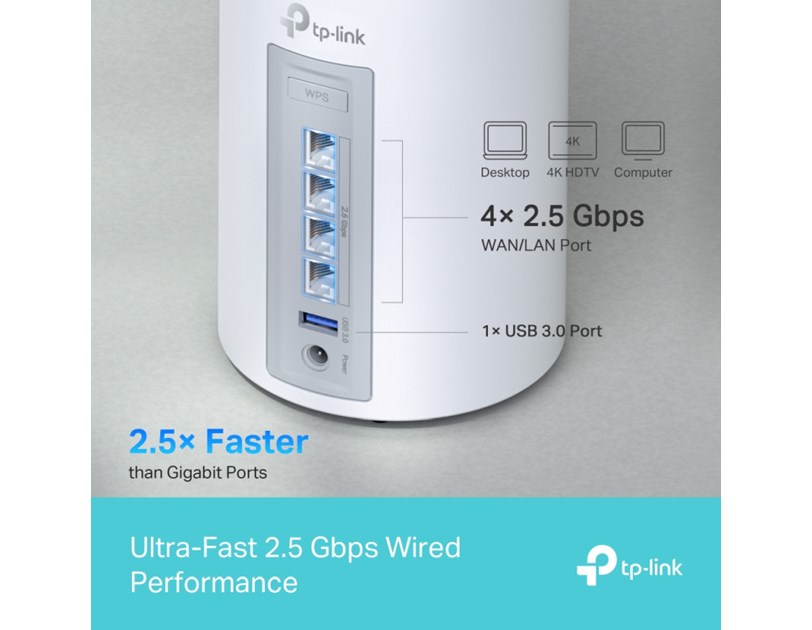 TP-Link BE9300 Whole Home Mesh Wi-Fi 7 System (Tri-Band)