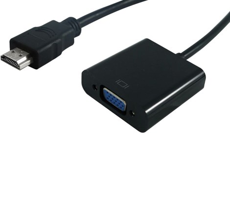 STANDARD adapter/kabel HDMI - VGA, M/F, 0.15m