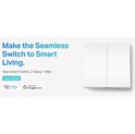 TP-Link Tapo Smart zidni prekidač za svijetlo, dva prekidača, glasovna kontrola (Alexa & Google Assistant)