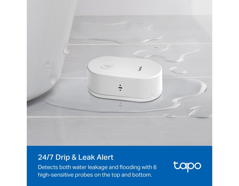 TP-Link Tapo T300 Pametni senzor curenja vode, 90dB alarm, IP67, Tapo app