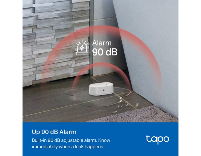 TP-Link Tapo T300 Pametni senzor curenja vode, 90dB alarm, IP67, Tapo app