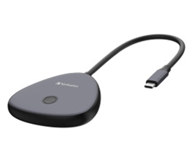 Verbatim Share My Screen USB-C Wireless Display Adapter 4K with Hub WDA-02				