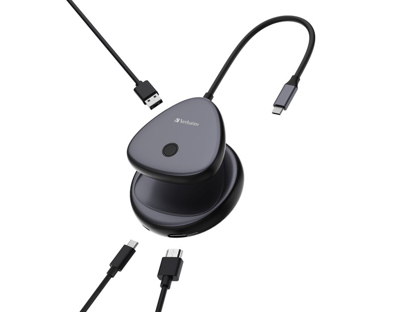 Verbatim Share My Screen USB-C Wireless Display Adapter 4K with Hub WDA-02				