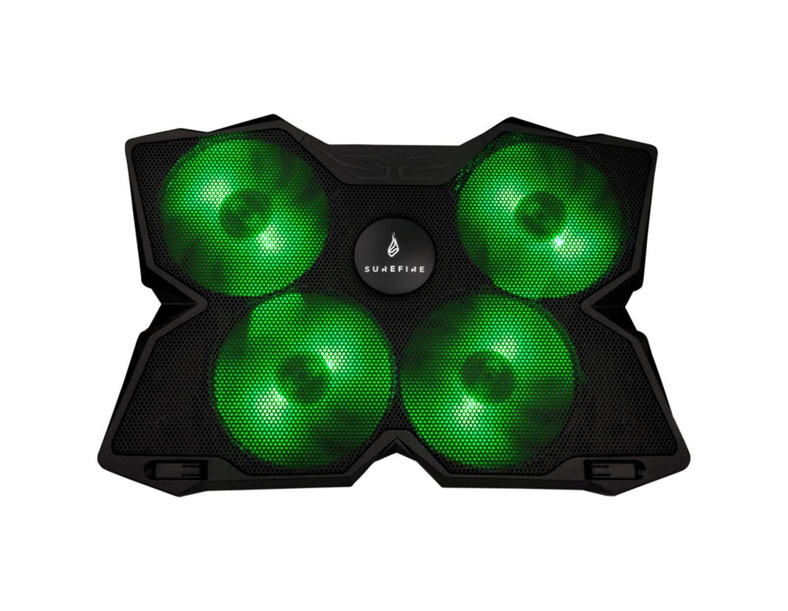 SureFire Bora Gaming podloga za hlađenje prijenosnika do 17", USB, zeleni LED