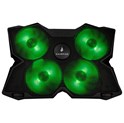 SureFire Bora Gaming podloga za hlađenje prijenosnika do 17", USB, zeleni LED