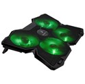 SureFire Bora Gaming podloga za hlađenje prijenosnika do 17", USB, zeleni LED