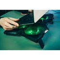 SureFire Bora Gaming podloga za hlađenje prijenosnika do 17", USB, zeleni LED