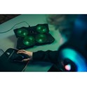 SureFire Bora Gaming podloga za hlađenje prijenosnika do 17", USB, zeleni LED