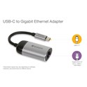 Verbatim USB-C na RJ45 gigabitni ethernet mrežni adapter, aluminijsko kućište