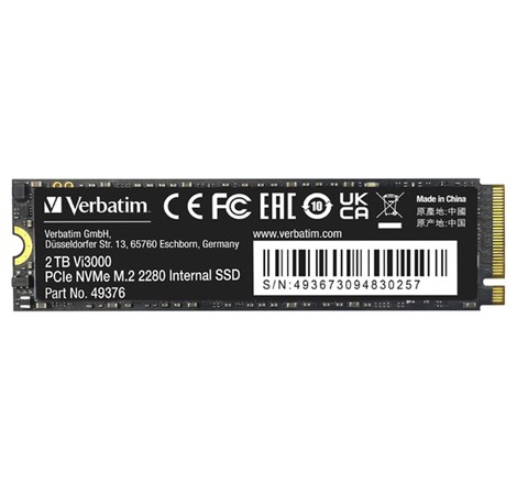 Verbatim Vi3000 2TB SSD M.2 NVMe PCIe Gen3x4