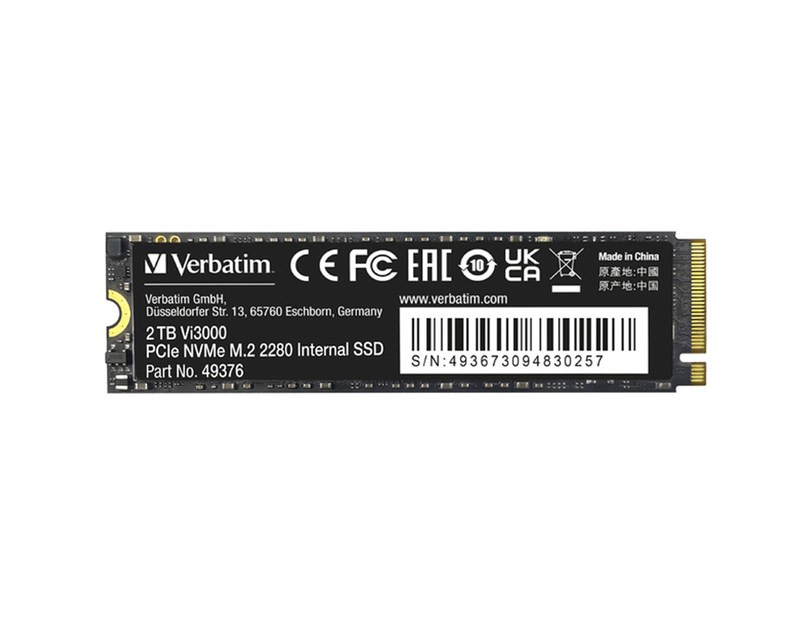 Verbatim Vi3000 2TB SSD M.2 NVMe PCIe Gen3x4