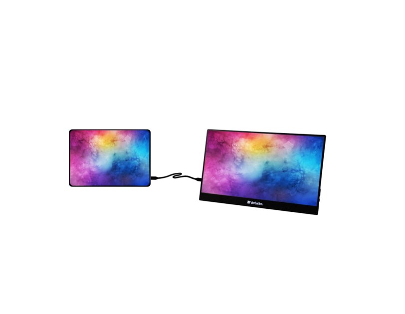 Verbatim PMT-17 prijenosni zaslon 17.3" Touch Panel 1920×1080 IPS , 16:9, HDR, FreeSync, Low Blue Light, 1×HDMI/3×USB