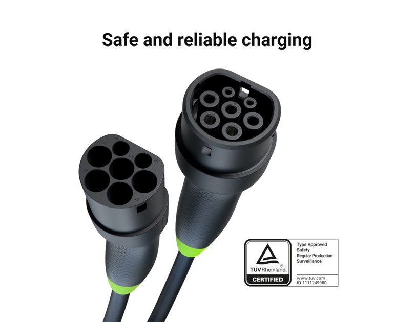 Green Cell (EVKABGC03) Snap kabel Tip 2, 11kW za punjenje električnih vozila, 5m