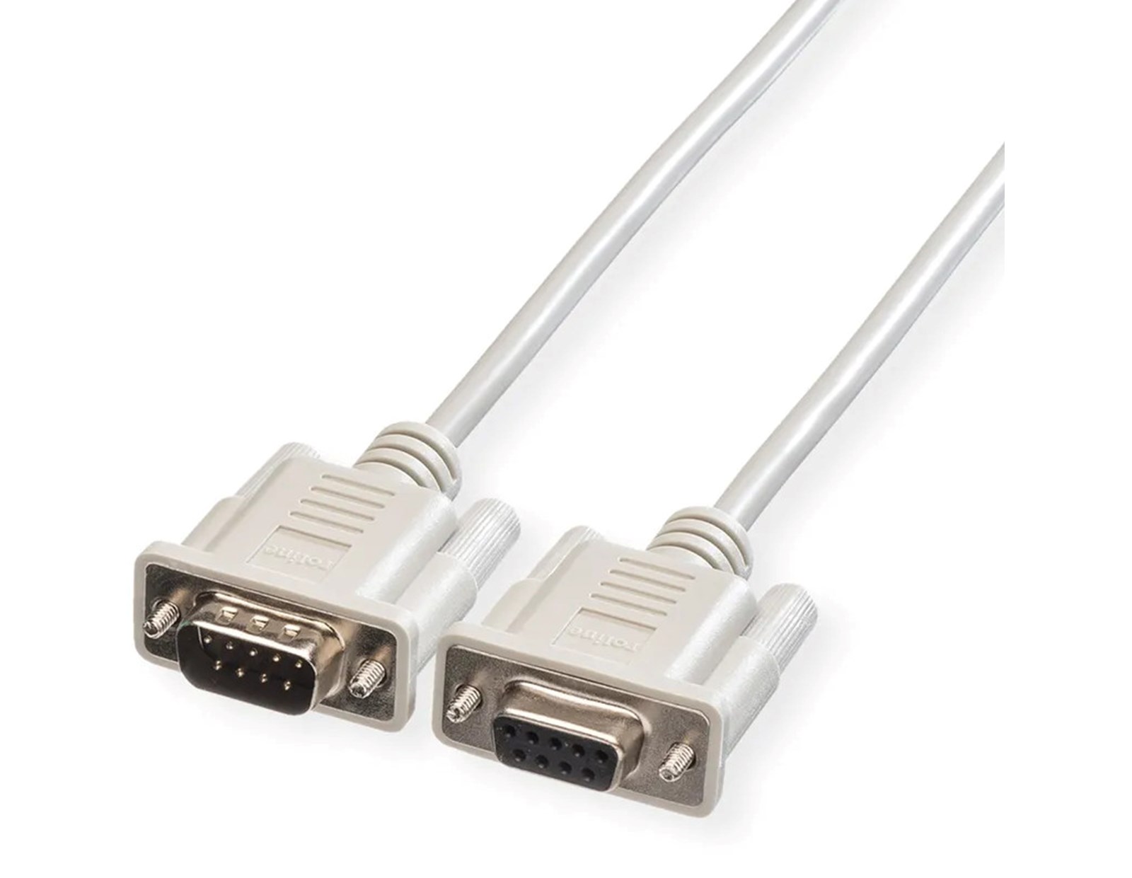 Roline serijski kabel DB9 M/F, 10m, sivi