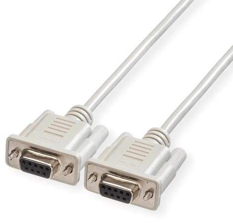Roline serijski link kabel DB9 F/F, 1.8m, sivi