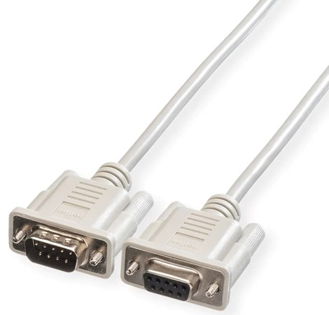 Roline serijski kabel DB9 M/F, 3.0m, sivi