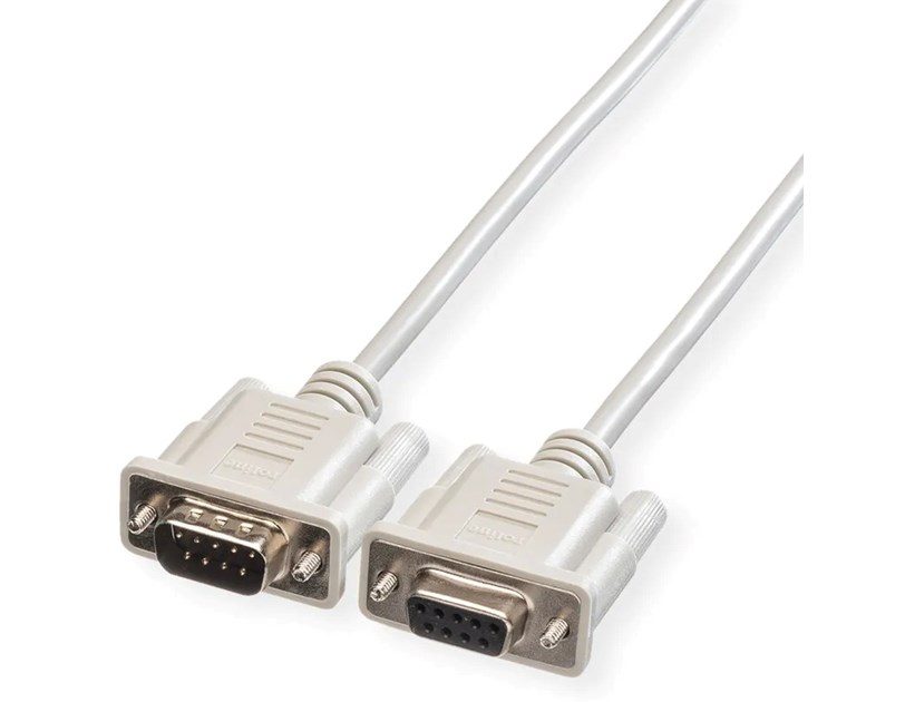 Roline serijski kabel DB9 M/F, 3.0m, sivi