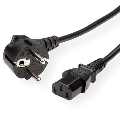 Roline VALUE naponski kabel, ravni IEC320 C13, 1.8m, crni