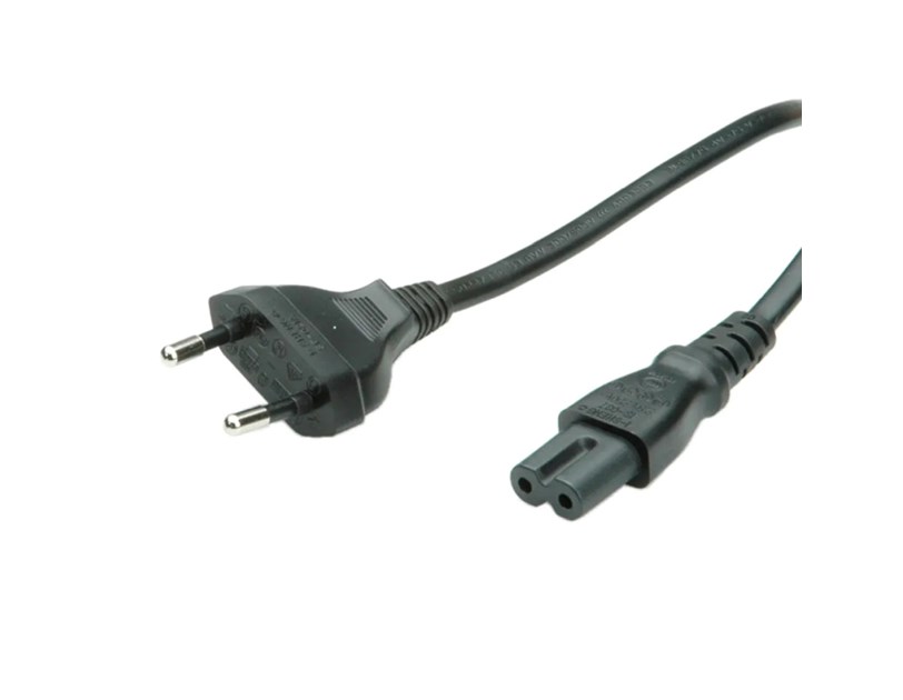 Roline VALUE naponski kabel 2-polni, IEC320 C7, 1.8m, crni
