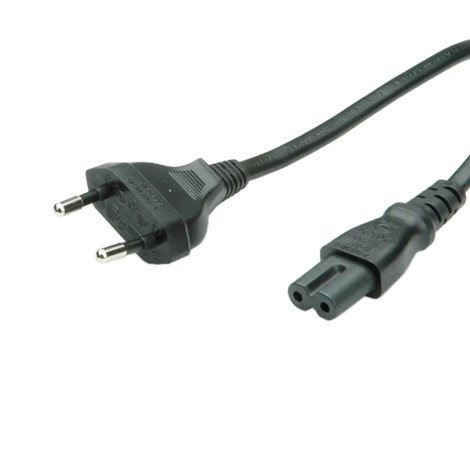 Roline VALUE naponski kabel 2-polni, IEC320 C7, 3.0m, crni