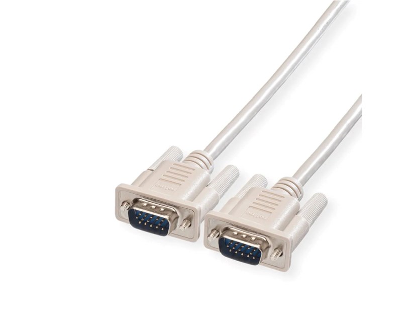 Roline VGA kabel, HD15 M/M, 1.8m, sivi