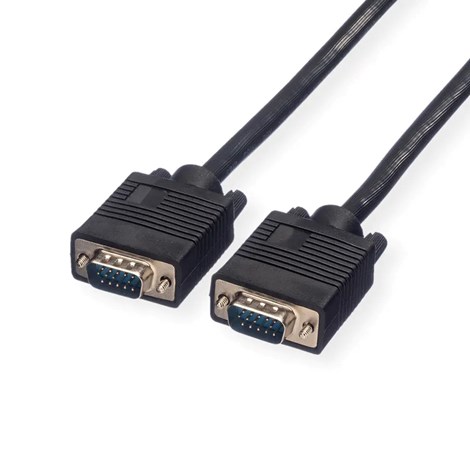 Roline VGA HQ kabel, HD15 M/M, 10m, crni