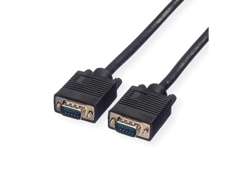 Roline VGA HQ kabel, HD15 M/M, 10m, crni