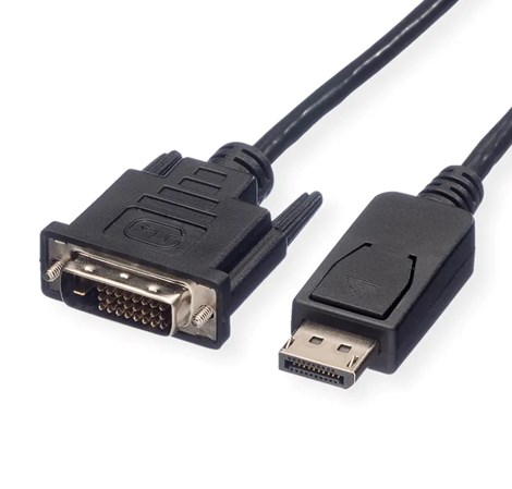 Roline DisplayPort kabel, DP - DVI-D (24+1), M/M, 2.0m, crni