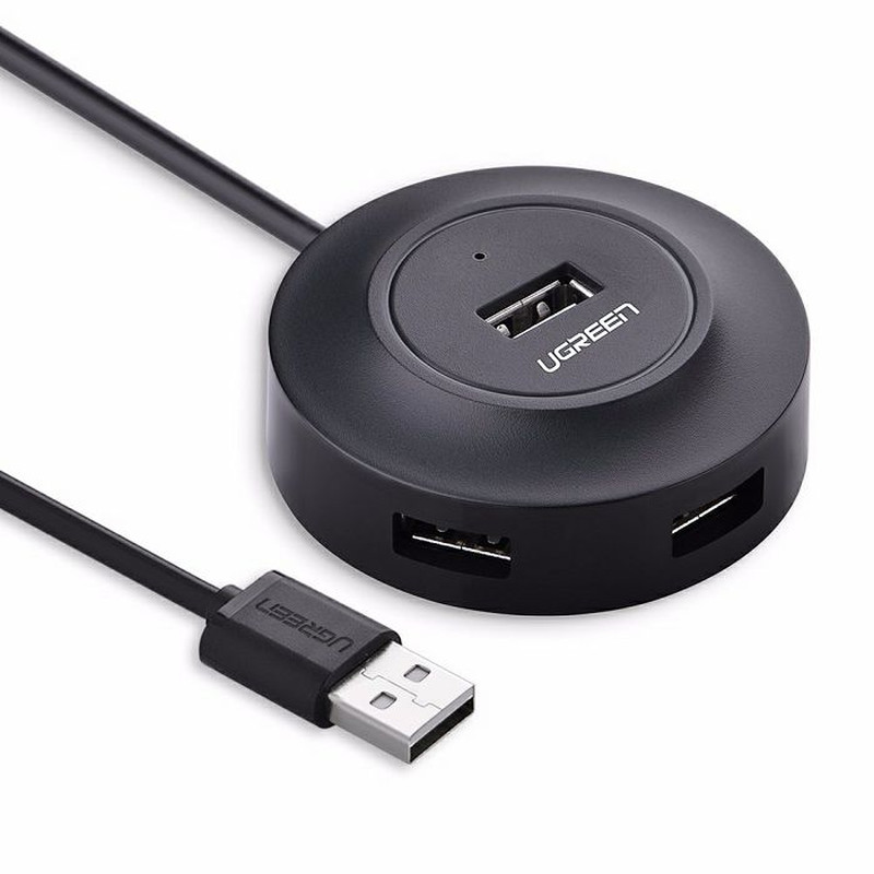 UGREEN 4-portni USB-A HUB 4xUSB-A 2.0, 1m, crni
