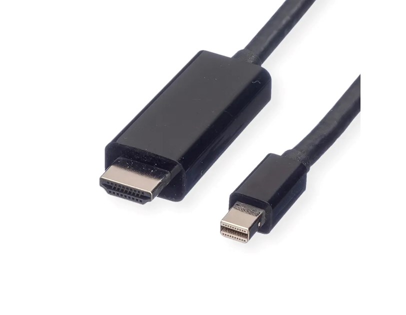 Roline VALUE Mini DisplayPort kabel v1.2, Mini DP - UHDTV, M/M, 2.0m, crni