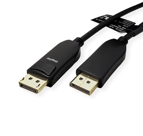 Roline VALUE DisplayPort kabel v1.4 (AOC), M/M,30m, crni