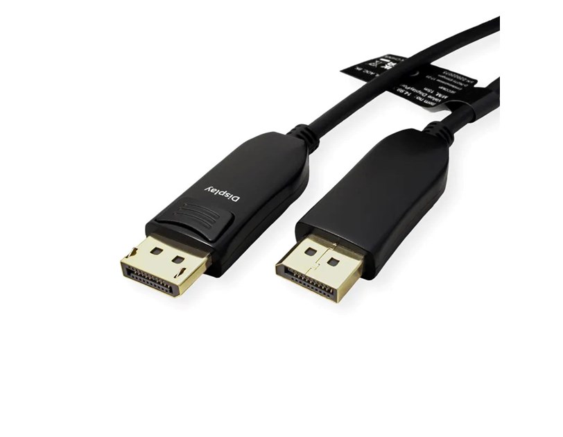 Roline VALUE DisplayPort kabel v1.4 (AOC), M/M,30m, crni