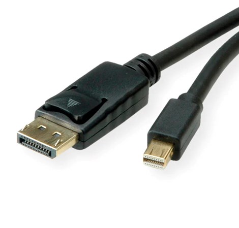Roline Mini DisplayPort kabel v1.4, mDP-DP M/M, 8K, 1.0m, crni