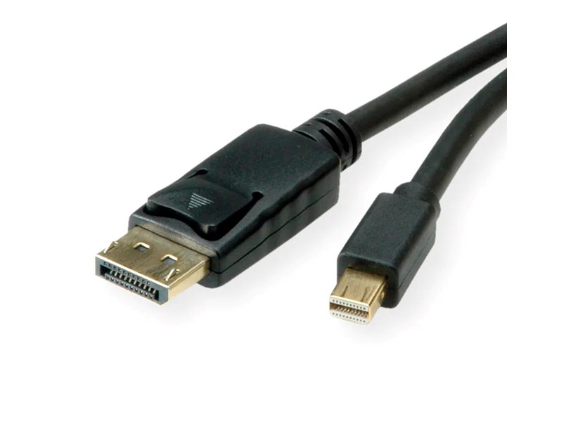 Roline Mini DisplayPort kabel v1.4, mDP-DP M/M, 8K, 1.0m, crni