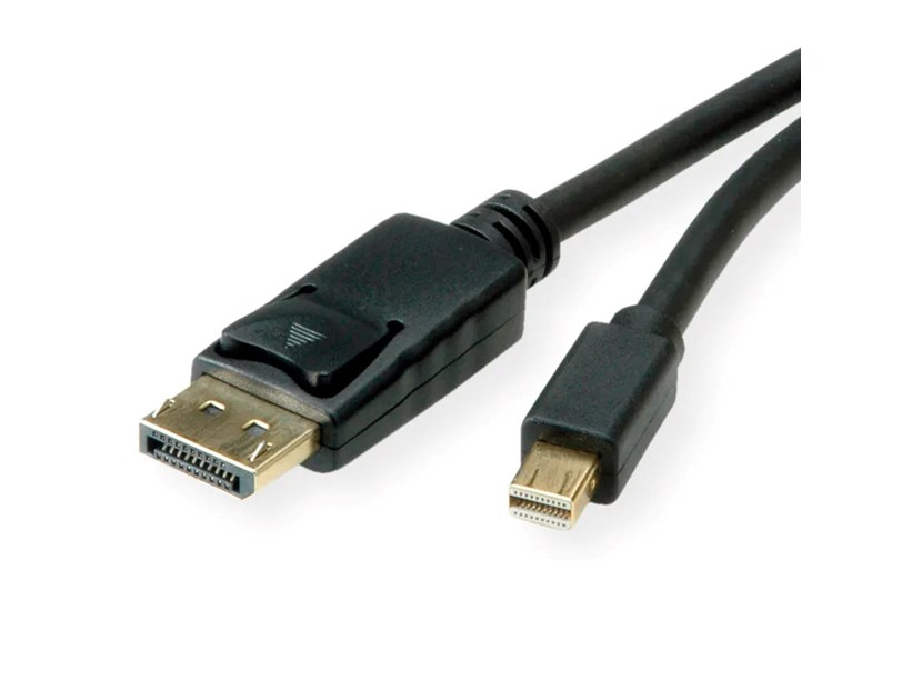 Roline Mini DisplayPort kabel v1.4, mDP-DP M/M, 8K, 2.0m, crni