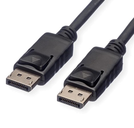 Roline GREEN DisplayPort kabel, DP - DP, TPE, M/M, 2.0m, crni