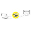 Roline VALUE DisplayPort kabel, DP-VGA M/M, 2.0m, crni