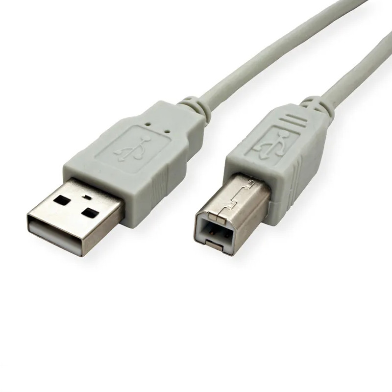 STANDARD USB2.0 kabel TIP A-B M/M, 0.8m, bež