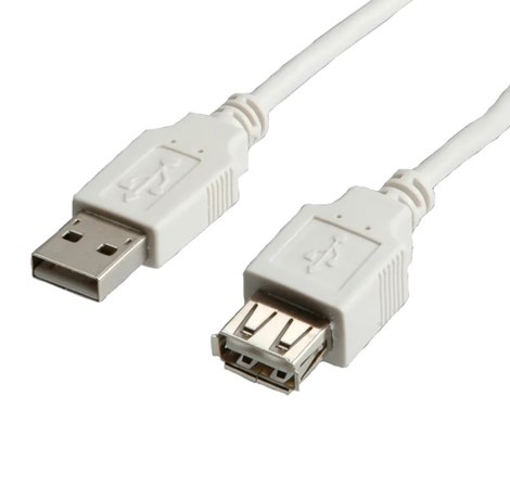 STANDARD USB2.0 kabel TIP A-A M/F, 1.8m, bež (produžni)