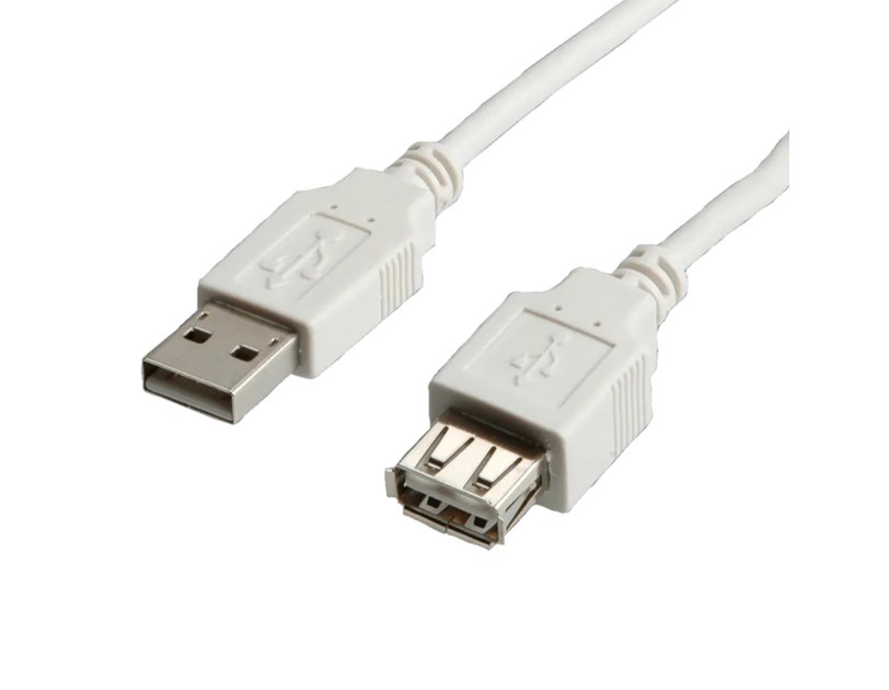 STANDARD USB2.0 kabel TIP A-A M/F, 1.8m, bež (produžni)