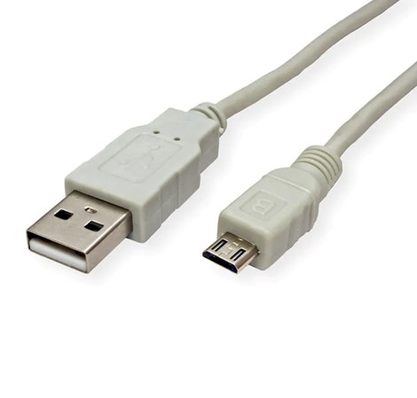 STANDARD USB2.0 kabel TIP A(M) na Micro B(M), 3.0m, bež