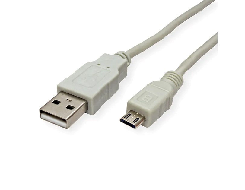 STANDARD USB2.0 kabel TIP A(M) na Micro B(M), 3.0m, bež