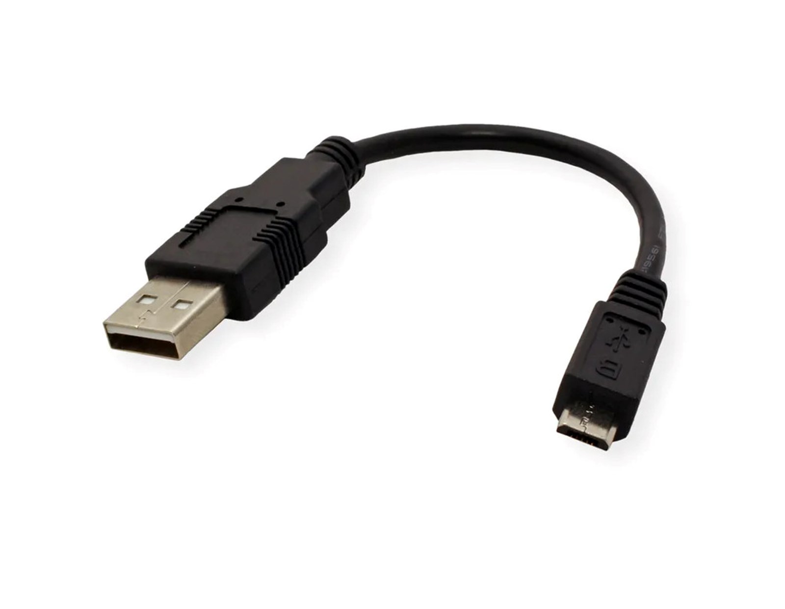 Roline USB2.0 kabel TIP A(M) na Micro B(M), 0.15m, crni